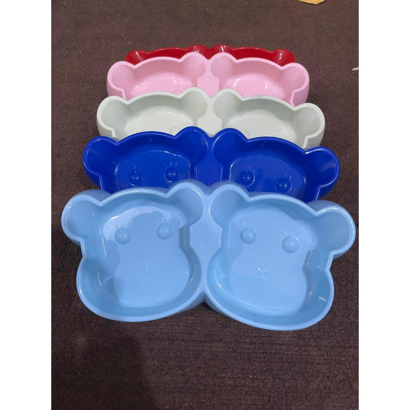 Plastic Bowl In Monkey Face for Cats & Dogs
