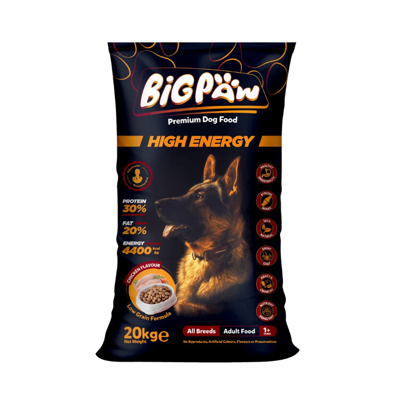 Big Paw  Dog Food Premium Adult  High Energy