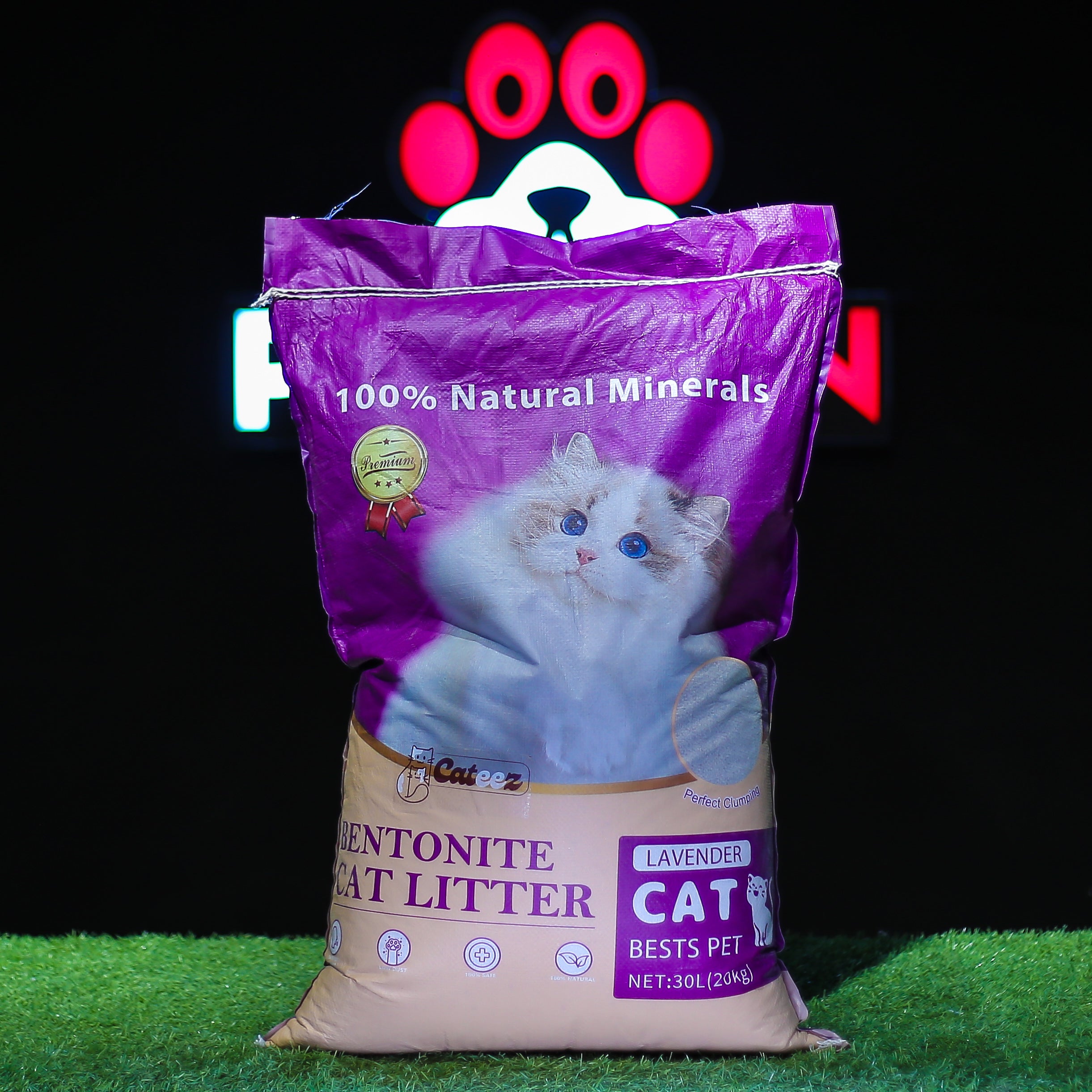 Cateez Cat Litter High‑Quality Bentonite Lavender