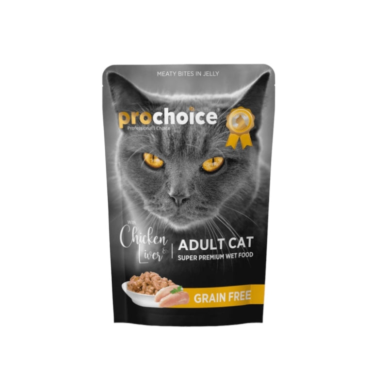 ProChoice Cat Jelly Adult Cat Chicken & Liver In  85g