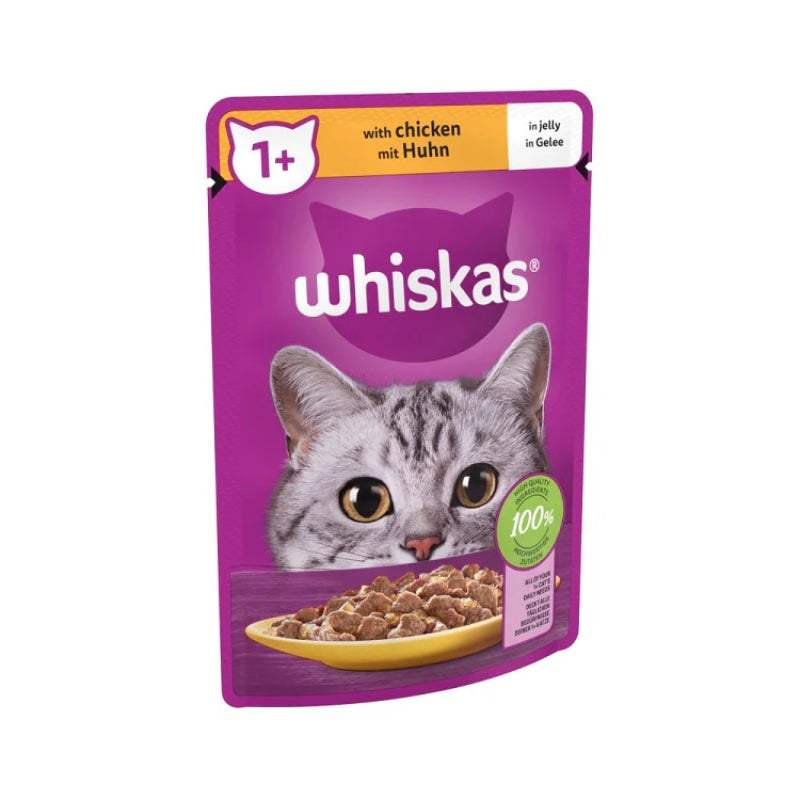 Whiskas  Cat Jelly 1+ Adult (Chicken)